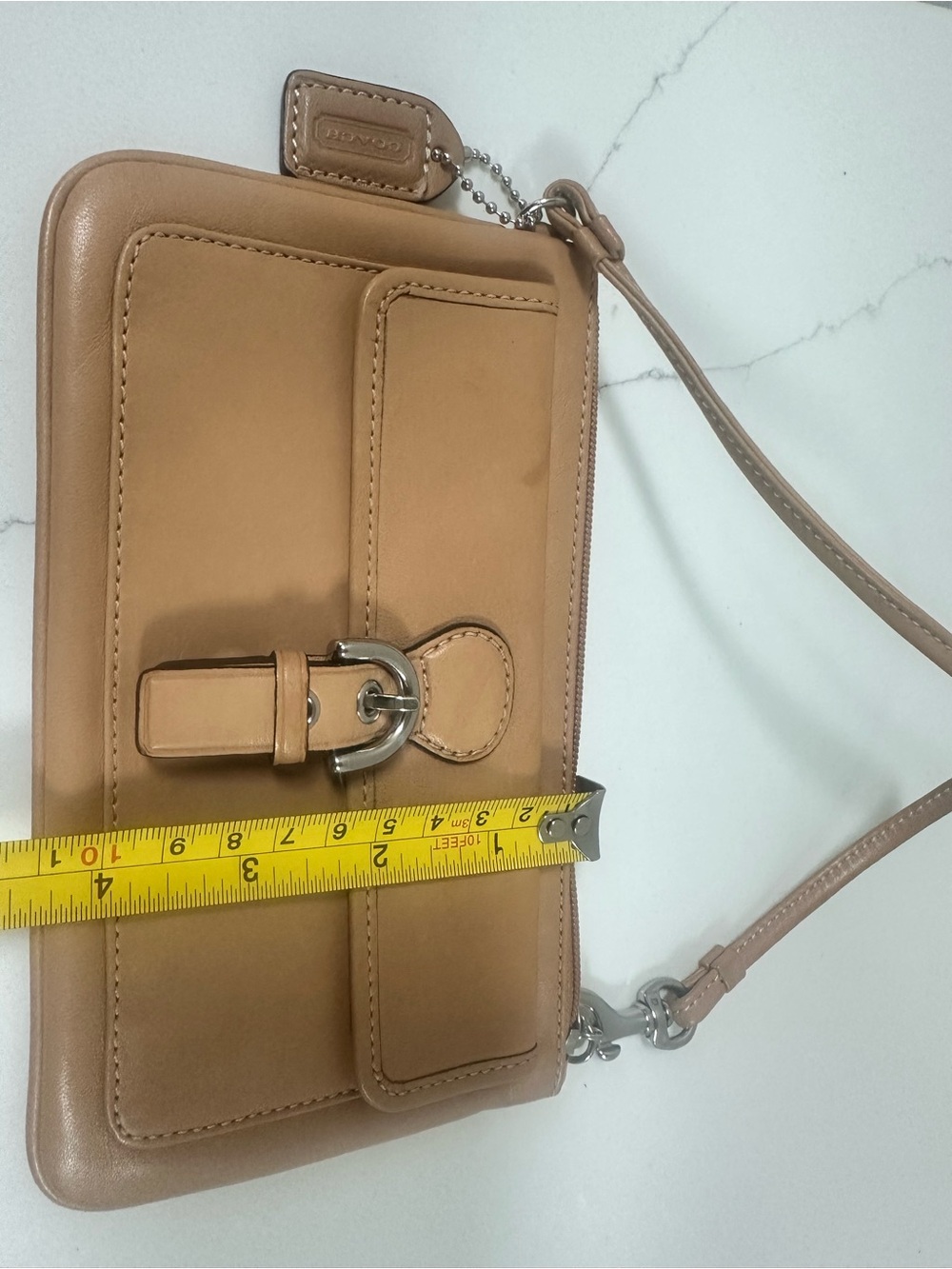 Coach Hamptons vintage glove tan leather  writslet  w/ Silver Buckle - Picture 7 of 7